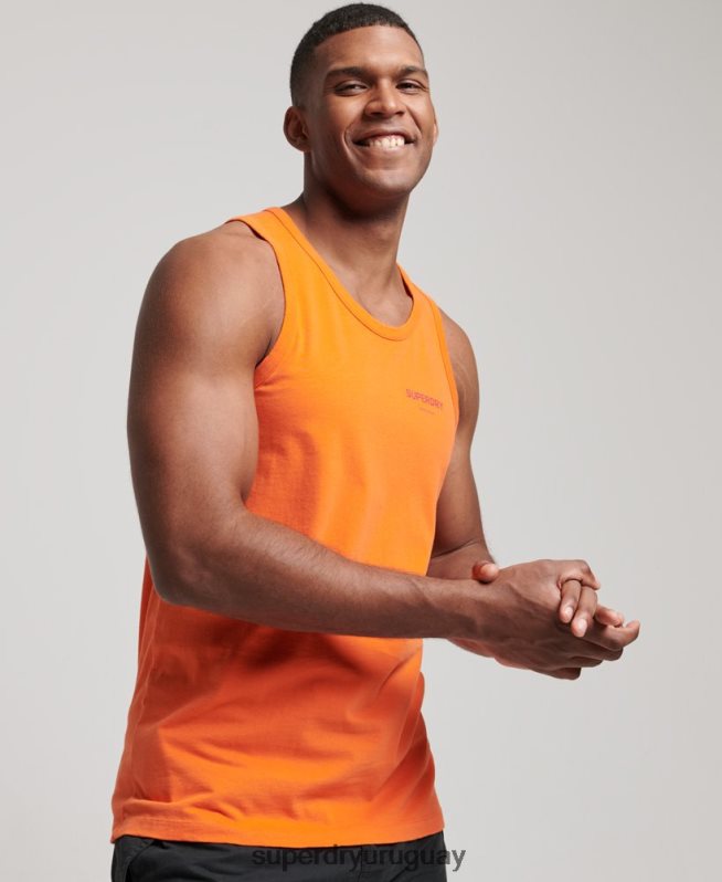 uy Superdry hombres chaleco deportivo code core naranja DT2N8Z1483 ropa