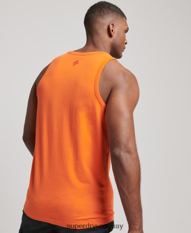 uy Superdry hombres chaleco deportivo code core naranja DT2N8Z1483 ropa