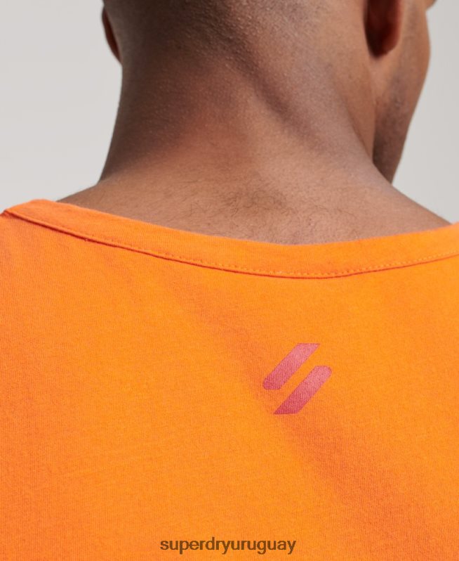 uy Superdry hombres chaleco deportivo code core naranja DT2N8Z1483 ropa