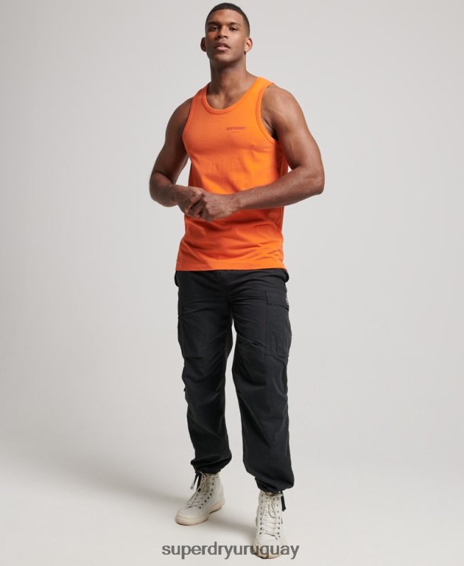 uy Superdry hombres chaleco deportivo code core naranja DT2N8Z1483 ropa