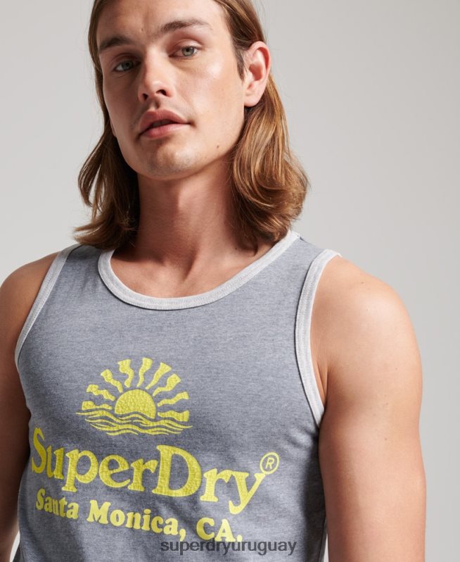 uy Superdry hombres chaleco vintage neon Armada DT2N8Z1479 ropa