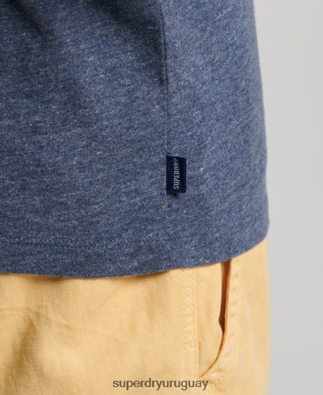 uy Superdry hombres top sin mangas de algodón orgánico con logo vintage Armada DT2N8Z1494 ropa