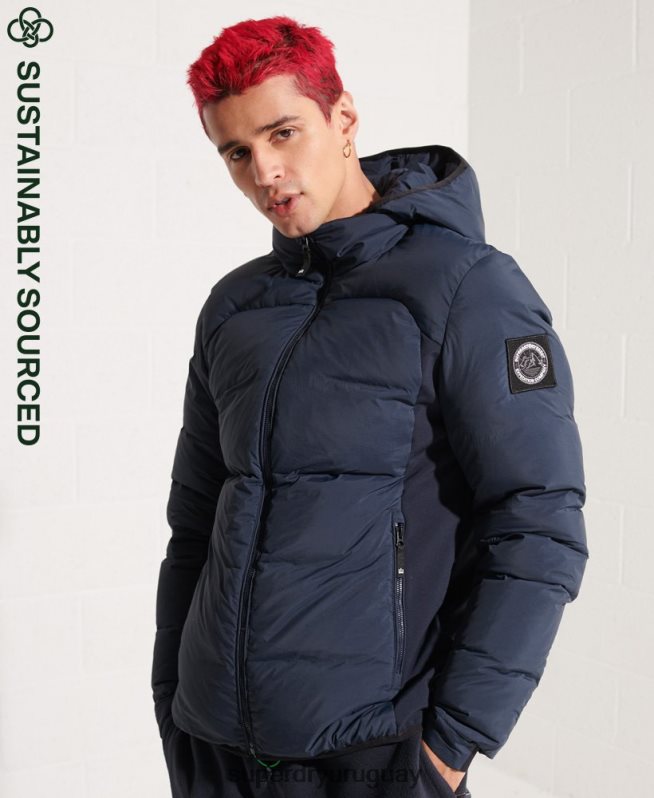 uy Superdry hombres Chaqueta cortavientos Expedition Down SD Armada DT2N8Z4665 ropa