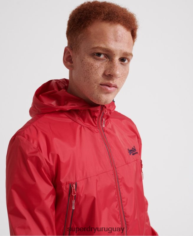 uy Superdry hombres caja empacable costa afuera rojo DT2N8Z1186 ropa