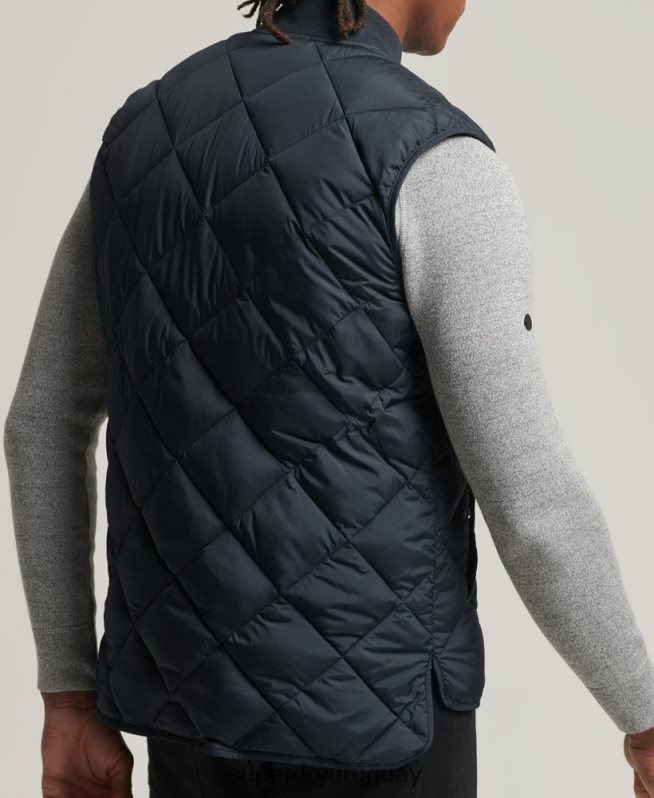 uy Superdry hombres chaleco de estudios Armada DT2N8Z4627 ropa