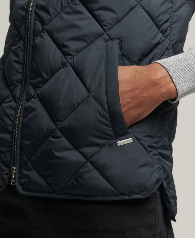 uy Superdry hombres chaleco de estudios Armada DT2N8Z4627 ropa
