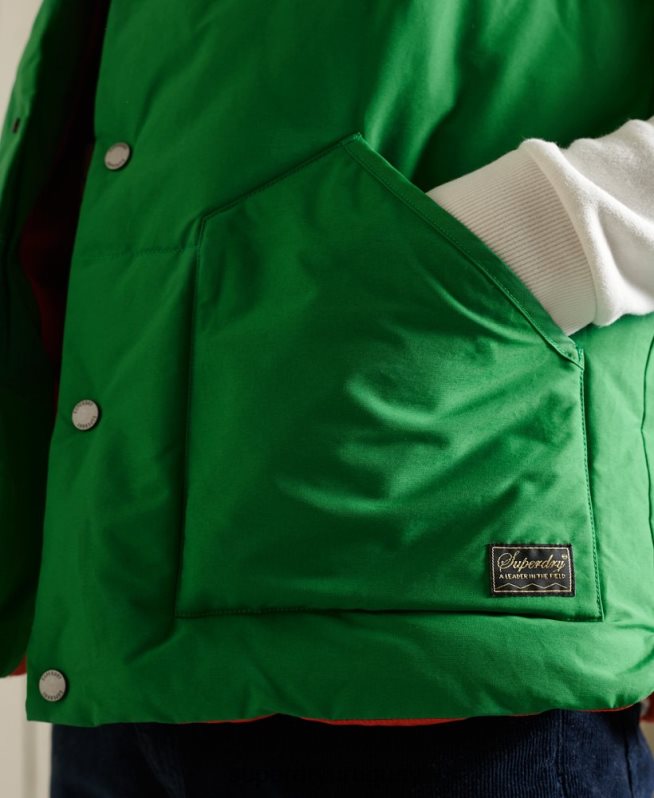 uy Superdry hombres chaleco de montaña verde DT2N8Z1176 ropa