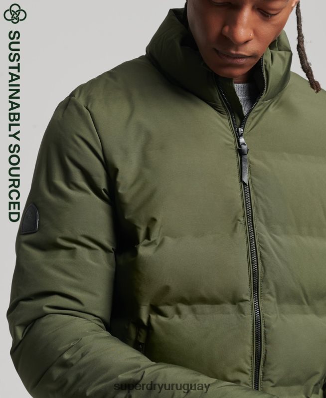 uy Superdry hombres chamarra acolchada Ultimate Radar caqui DT2N8Z4621 ropa