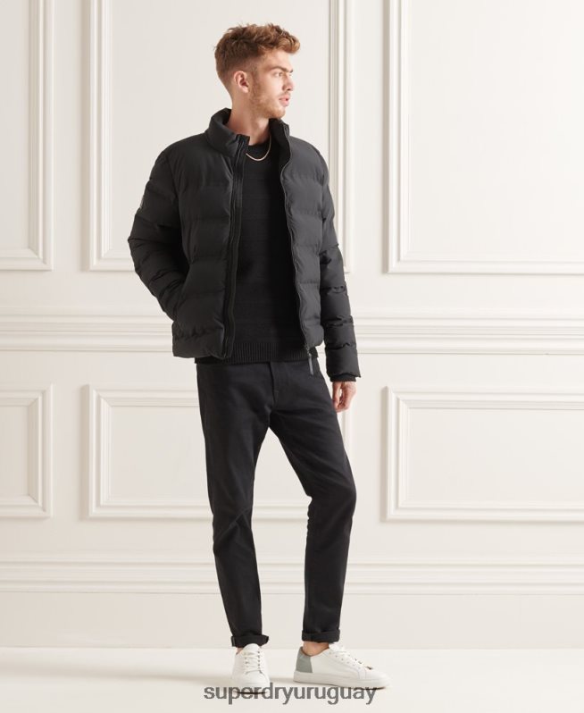 uy Superdry hombres chamarra acolchada Ultimate Radar negro DT2N8Z4622 ropa