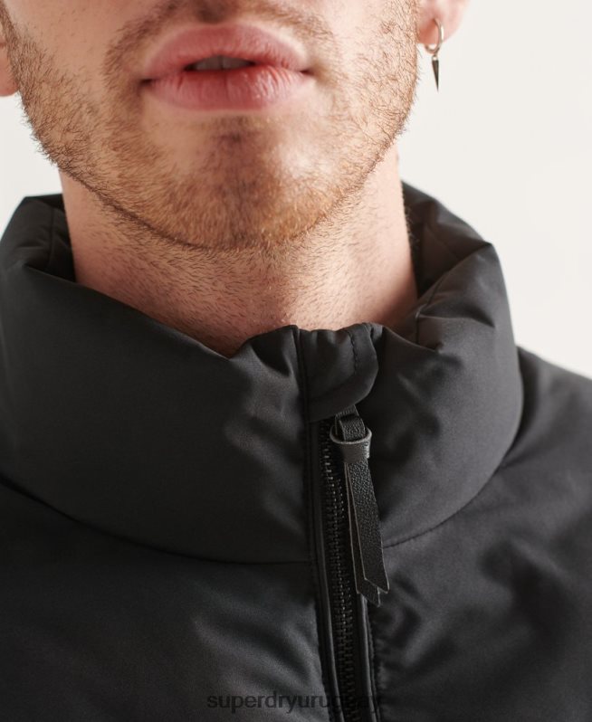 uy Superdry hombres chamarra acolchada Ultimate Radar negro DT2N8Z4622 ropa
