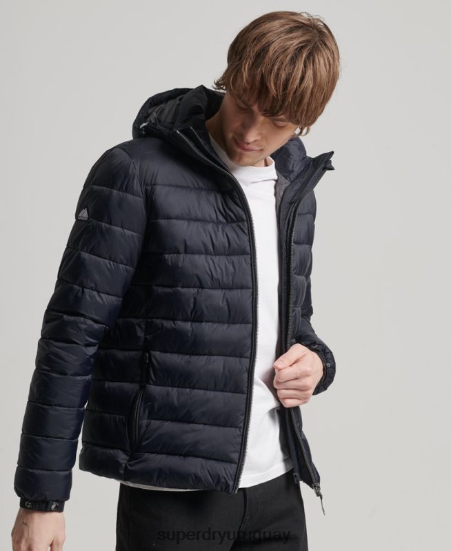 uy Superdry hombres chamarra acolchada clásica con capucha Armada DT2N8Z1068 ropa