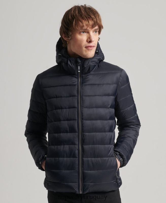 uy Superdry hombres chamarra acolchada clásica con capucha Armada DT2N8Z1068 ropa