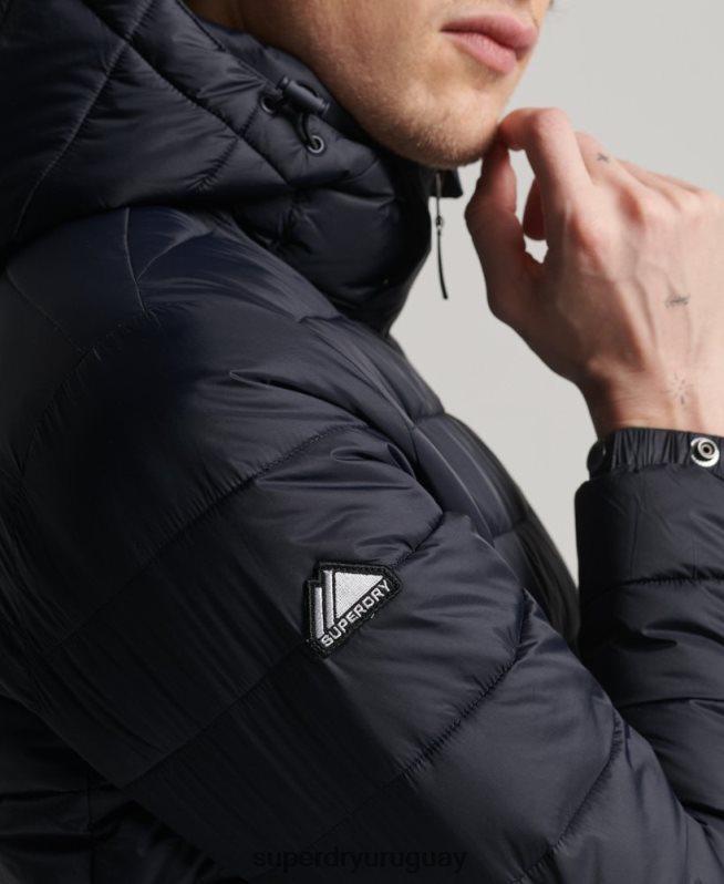 uy Superdry hombres chamarra acolchada clásica con capucha Armada DT2N8Z1068 ropa
