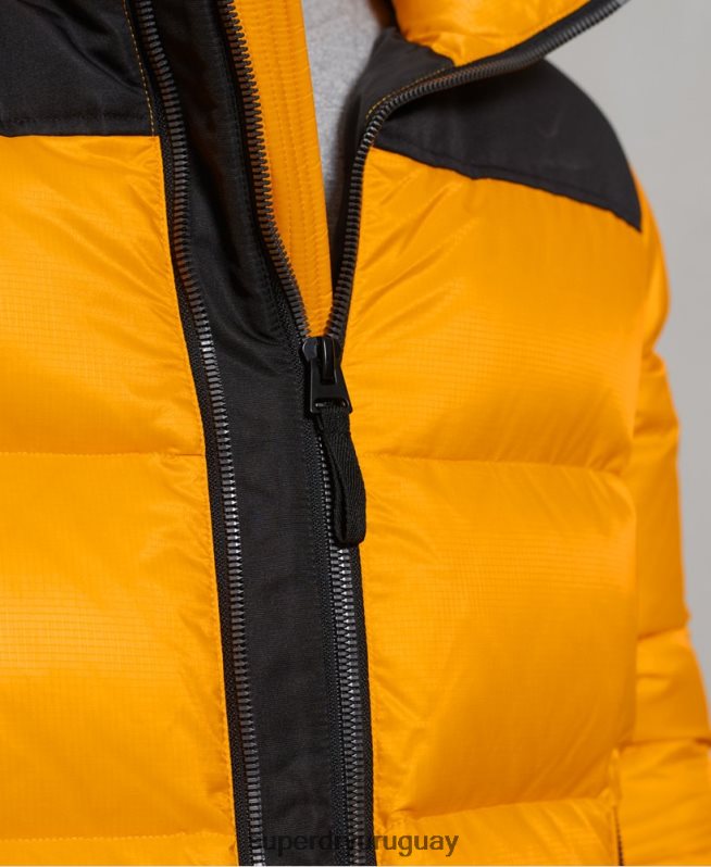 uy Superdry hombres chamarra acolchada con código sportstyle amarillo DT2N8Z4507 ropa
