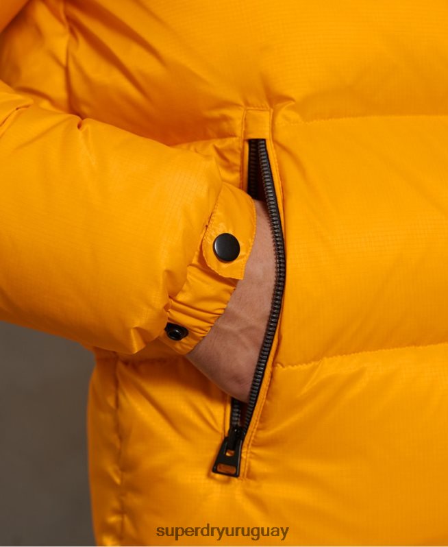 uy Superdry hombres chamarra acolchada con código sportstyle amarillo DT2N8Z4507 ropa