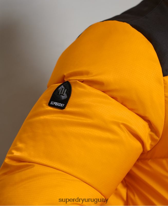 uy Superdry hombres chamarra acolchada con código sportstyle amarillo DT2N8Z4507 ropa