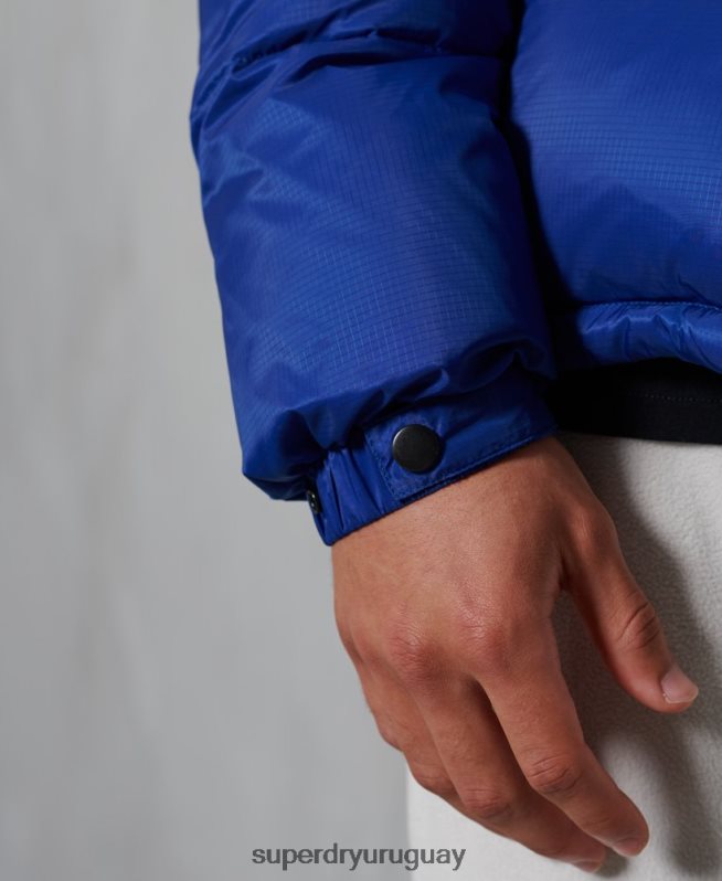 uy Superdry hombres chamarra acolchada con código sportstyle azul DT2N8Z1178 ropa