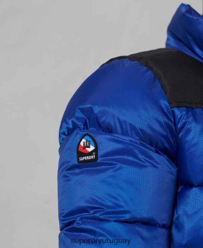 uy Superdry hombres chamarra acolchada con código sportstyle azul DT2N8Z1178 ropa