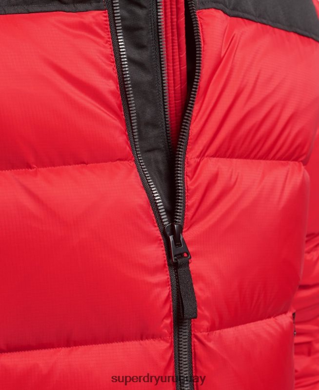 uy Superdry hombres chamarra acolchada con código sportstyle rojo DT2N8Z4555 ropa