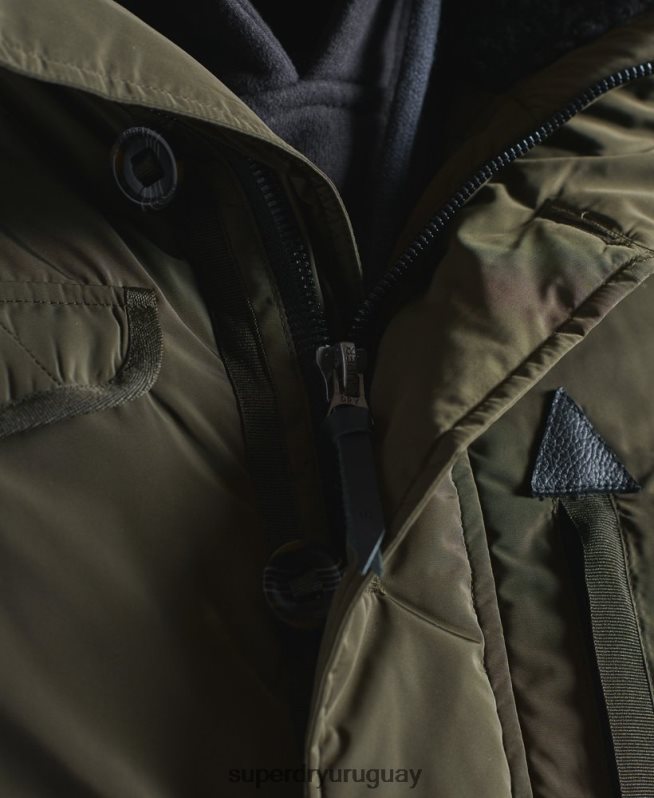 uy Superdry hombres chamarra bomber de rescate chinook caqui DT2N8Z4541 ropa