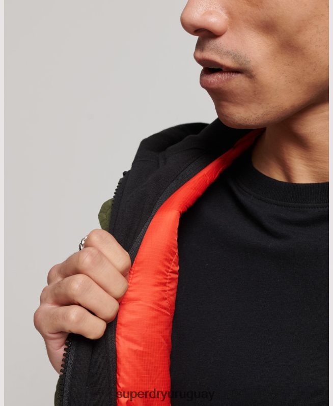 uy Superdry hombres chamarra bomber de vuelo militar caqui DT2N8Z1144 ropa