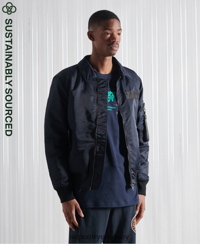 uy Superdry hombres chamarra bomber energía ma2 Armada DT2N8Z4757 ropa