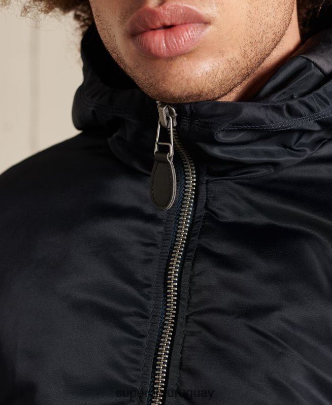 uy Superdry hombres chamarra bomber ma1 con capucha Armada DT2N8Z4658 ropa