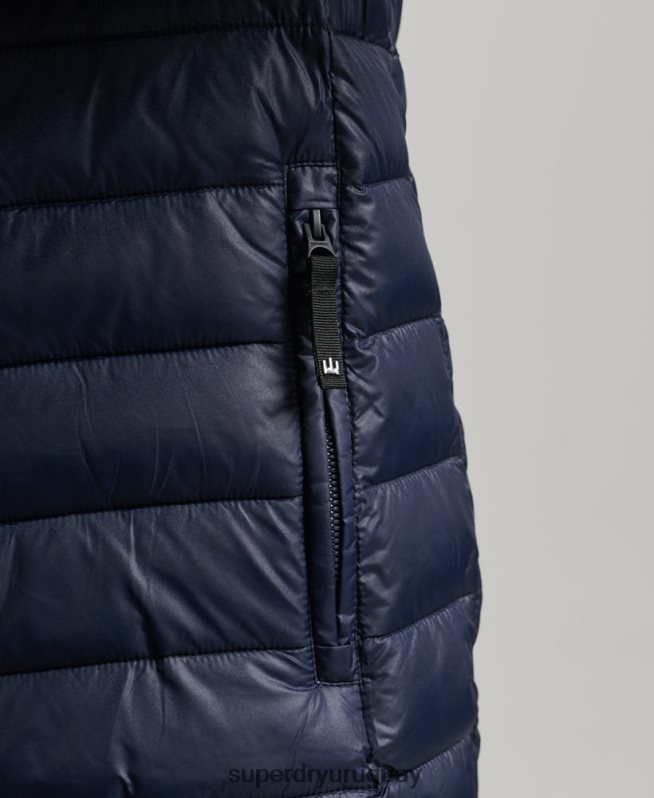 uy Superdry hombres chamarra capitonada Radar Quilt Mix oro DT2N8Z4539 ropa