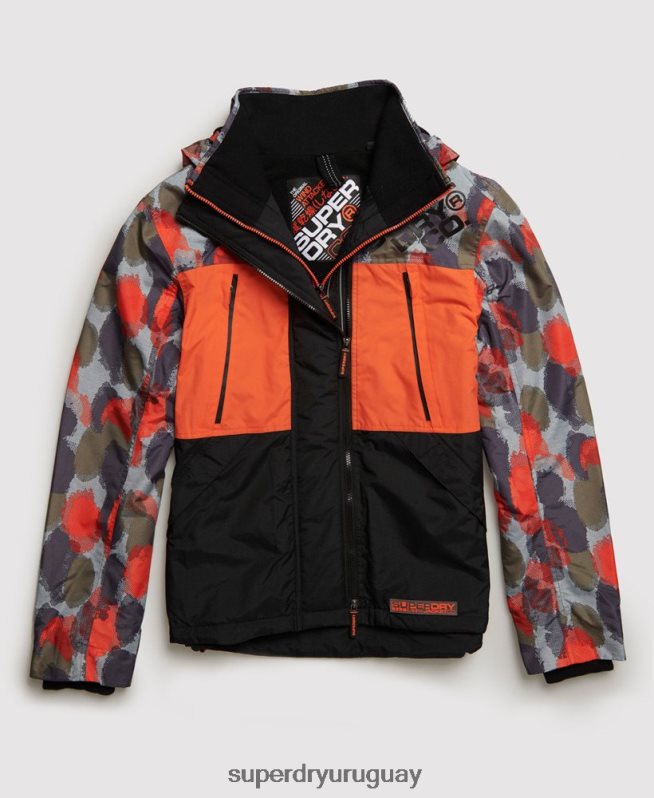 uy Superdry hombres chamarra con capucha y estampado polar sd-wind attacker multi DT2N8Z1201 ropa