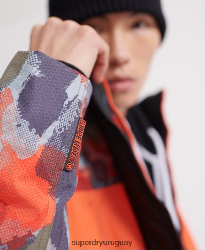 uy Superdry hombres chamarra con capucha y estampado polar sd-wind attacker multi DT2N8Z1201 ropa