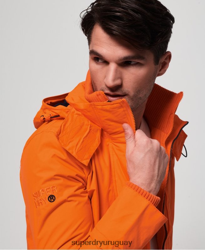 uy Superdry hombres chamarra cortavientos técnica con capucha y cremallera pop azul DT2N8Z4791 ropa