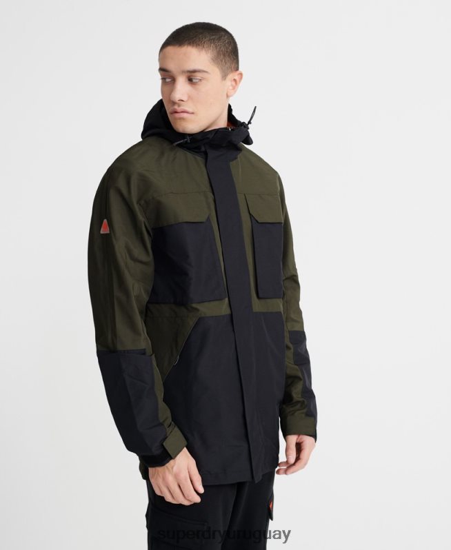uy Superdry hombres chamarra de 5 bolsillos desert alchemy verde DT2N8Z1198 ropa