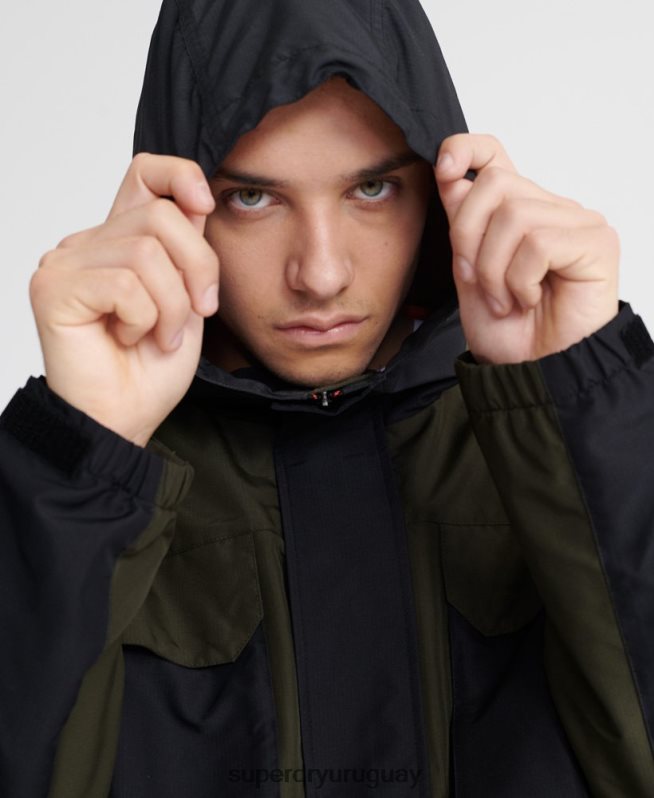 uy Superdry hombres chamarra de 5 bolsillos desert alchemy verde DT2N8Z1198 ropa