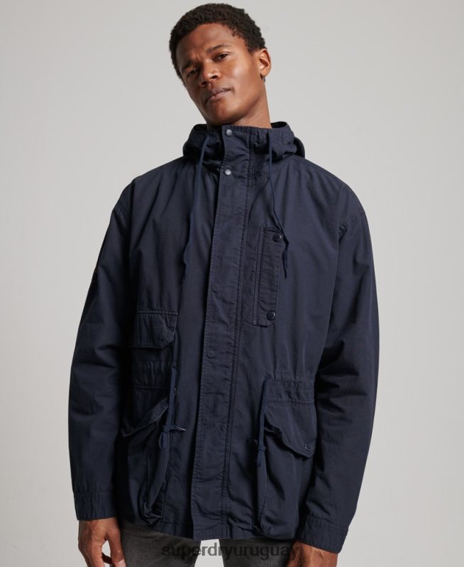 uy Superdry hombres chamarra de cubierta con capucha Armada DT2N8Z1009 ropa