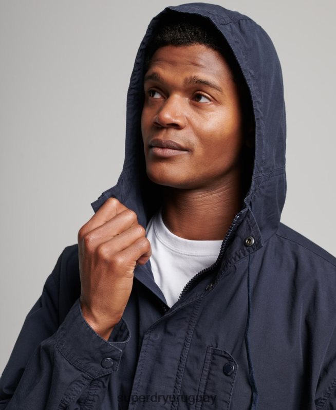 uy Superdry hombres chamarra de cubierta con capucha Armada DT2N8Z1009 ropa