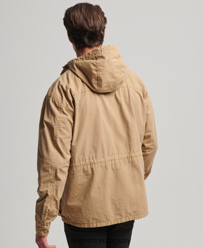 uy Superdry hombres chamarra de cubierta con capucha broncearse DT2N8Z932 ropa