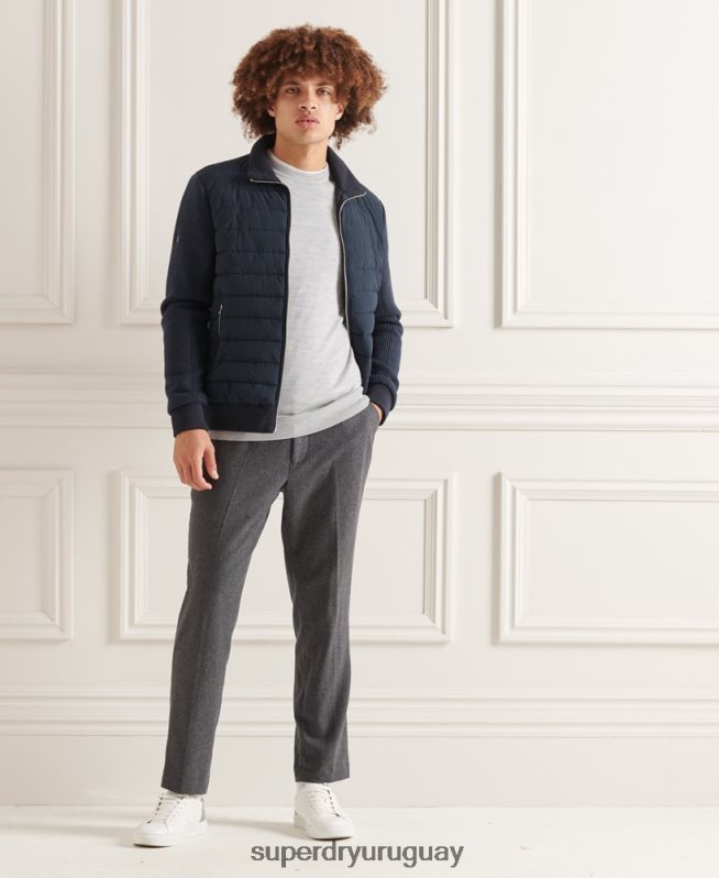 uy Superdry hombres chamarra de mezcla de punto acolchada Studios Armada DT2N8Z1034 ropa