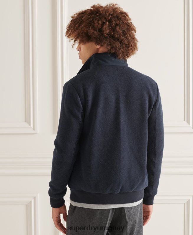 uy Superdry hombres chamarra de mezcla de punto acolchada Studios Armada DT2N8Z1034 ropa