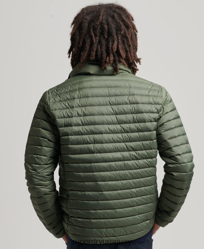 uy Superdry hombres chamarra de plumón con núcleo técnico caqui DT2N8Z4504 ropa