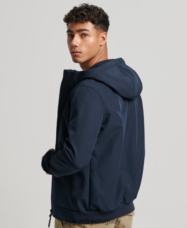 uy Superdry hombres chamarra de punto de canalé Code Tech Armada DT2N8Z1139 ropa