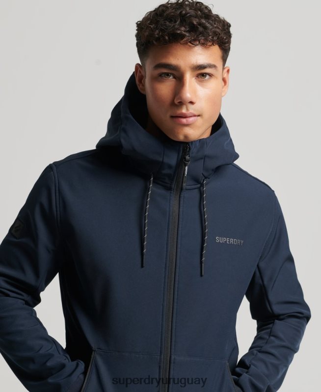 uy Superdry hombres chamarra de punto de canalé Code Tech Armada DT2N8Z1139 ropa