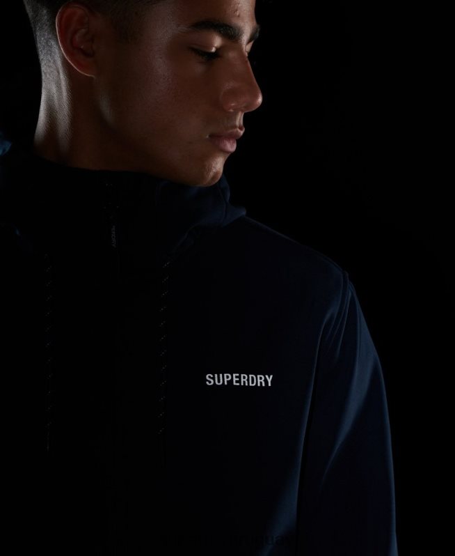 uy Superdry hombres chamarra de punto de canalé Code Tech Armada DT2N8Z1139 ropa