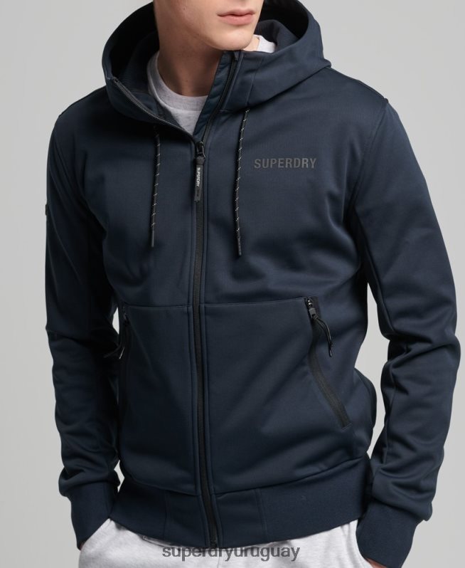 uy Superdry hombres chamarra deportiva de tejido técnico suave Armada DT2N8Z4705 ropa