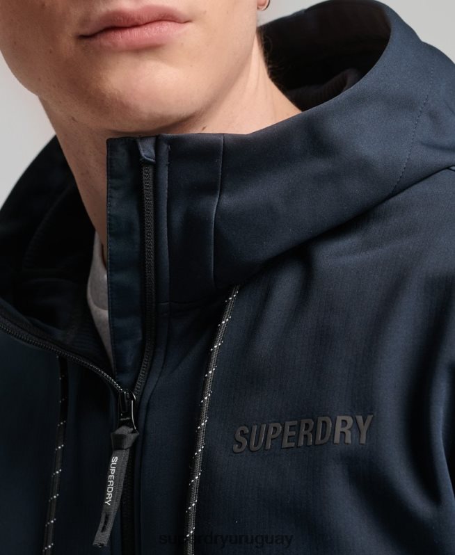 uy Superdry hombres chamarra deportiva de tejido técnico suave Armada DT2N8Z4705 ropa