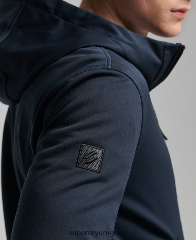 uy Superdry hombres chamarra deportiva de tejido técnico suave Armada DT2N8Z4705 ropa