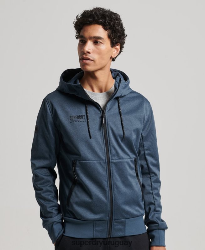 uy Superdry hombres chamarra deportiva de tejido técnico suave Armada DT2N8Z4777 ropa