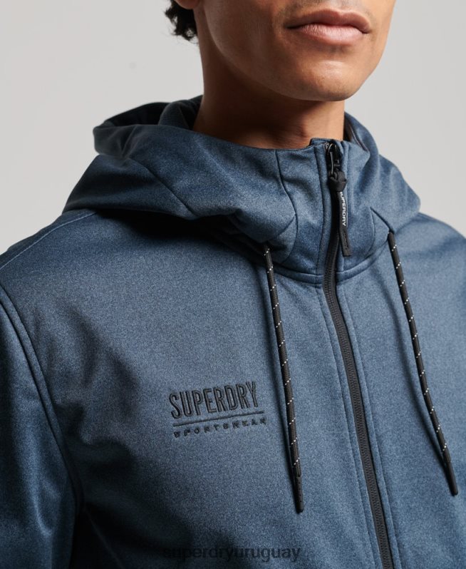 uy Superdry hombres chamarra deportiva de tejido técnico suave Armada DT2N8Z4777 ropa