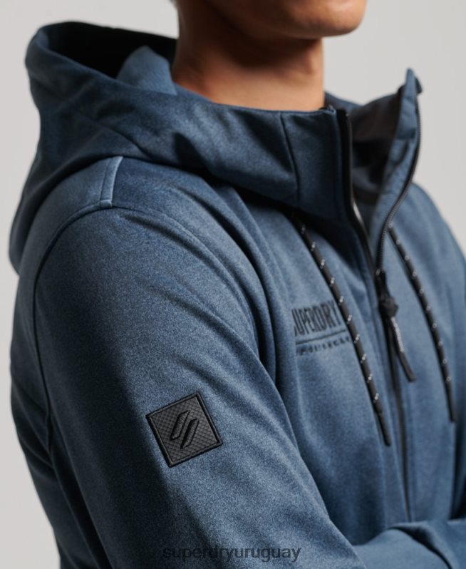 uy Superdry hombres chamarra deportiva de tejido técnico suave Armada DT2N8Z4777 ropa