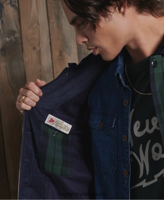uy Superdry hombres chamarra dry cruiser edición limitada amarillo DT2N8Z4769 ropa