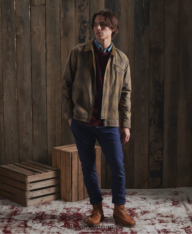 uy Superdry hombres chamarra dry cruiser edición limitada marrón DT2N8Z1181 ropa